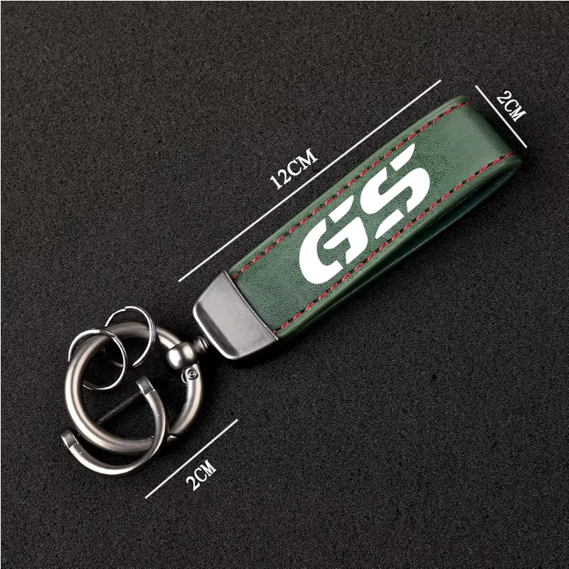 1PCS Motorcycle Metal PU Leather Motorcycle Keychain Ring Accessories For BMW  R1250GS 1250 GS R 1200 GS1200 LC Accessories