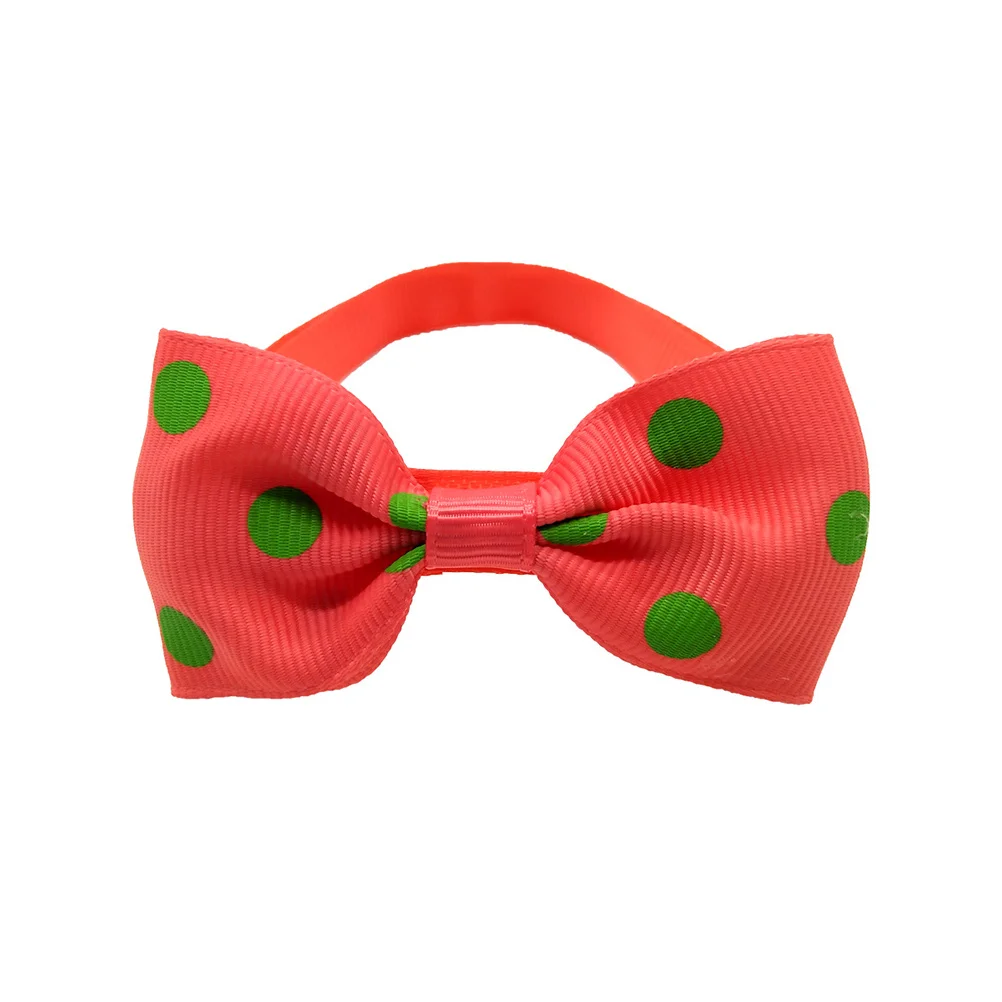 

10Pcs Pet Bowknot Collars Cat Bow Tie Dot Pattern Assorted Colors Photo Props for Party Holiday Wedding Cat Bow Tie