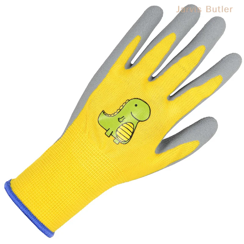 Gardening Gloves Kids Durable Waterproof Garden Work Gloves Non-Slip Children Safety Yard Work Gloves Portable Garden Supplies