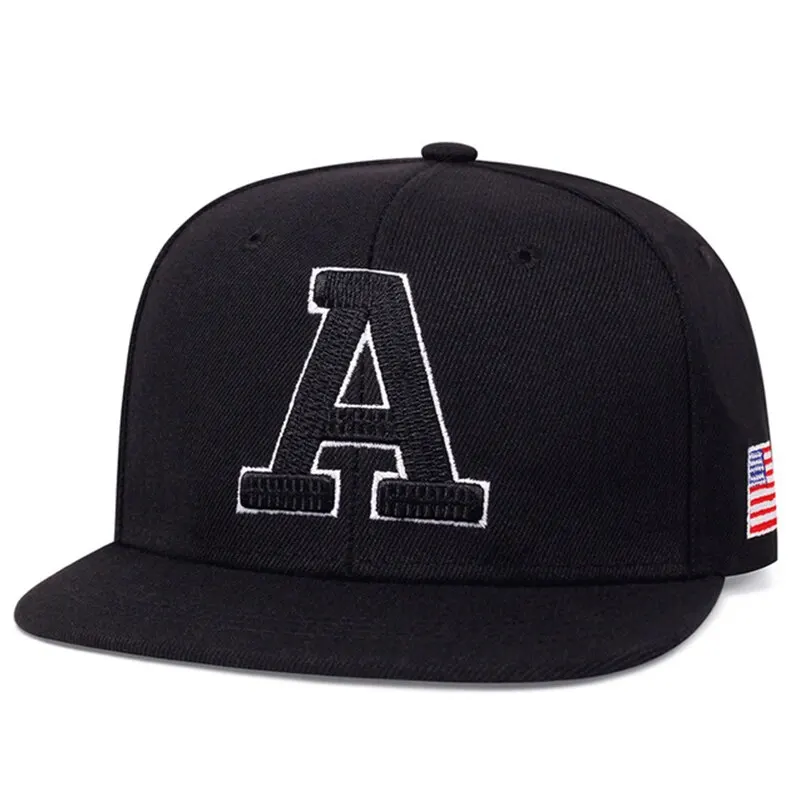 Unisex Simple Letter A Embroidery Hip-hop Hats Outdoor Adjustable Casual Baseball Caps Sunscreen Hat