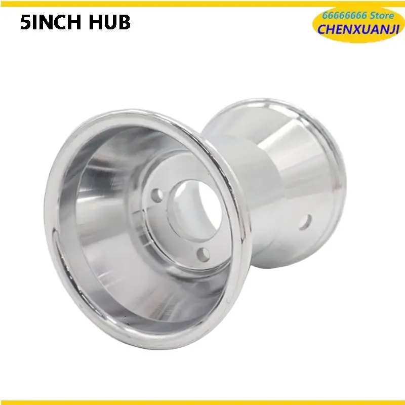A versatile 5-inch front wheel hub accessory designed for custom ATV, go kart, and drift car projects.