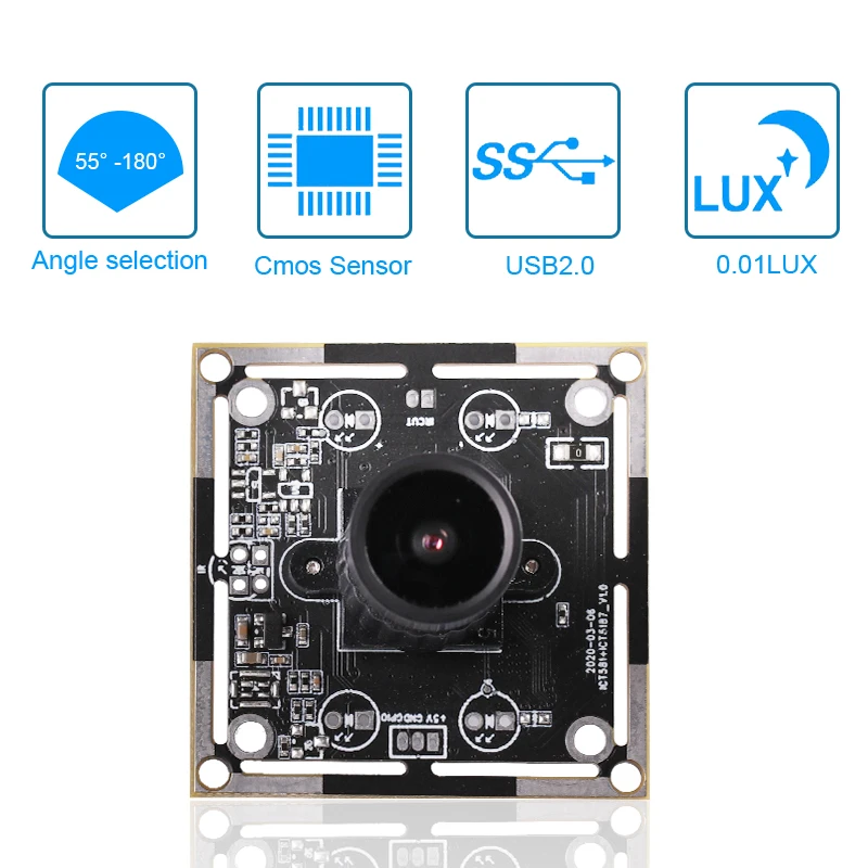 5-megapixel Wide Dynamic Range High-definition Camera Module for Backlit Shooting Face Recognition USB Driver-free Module