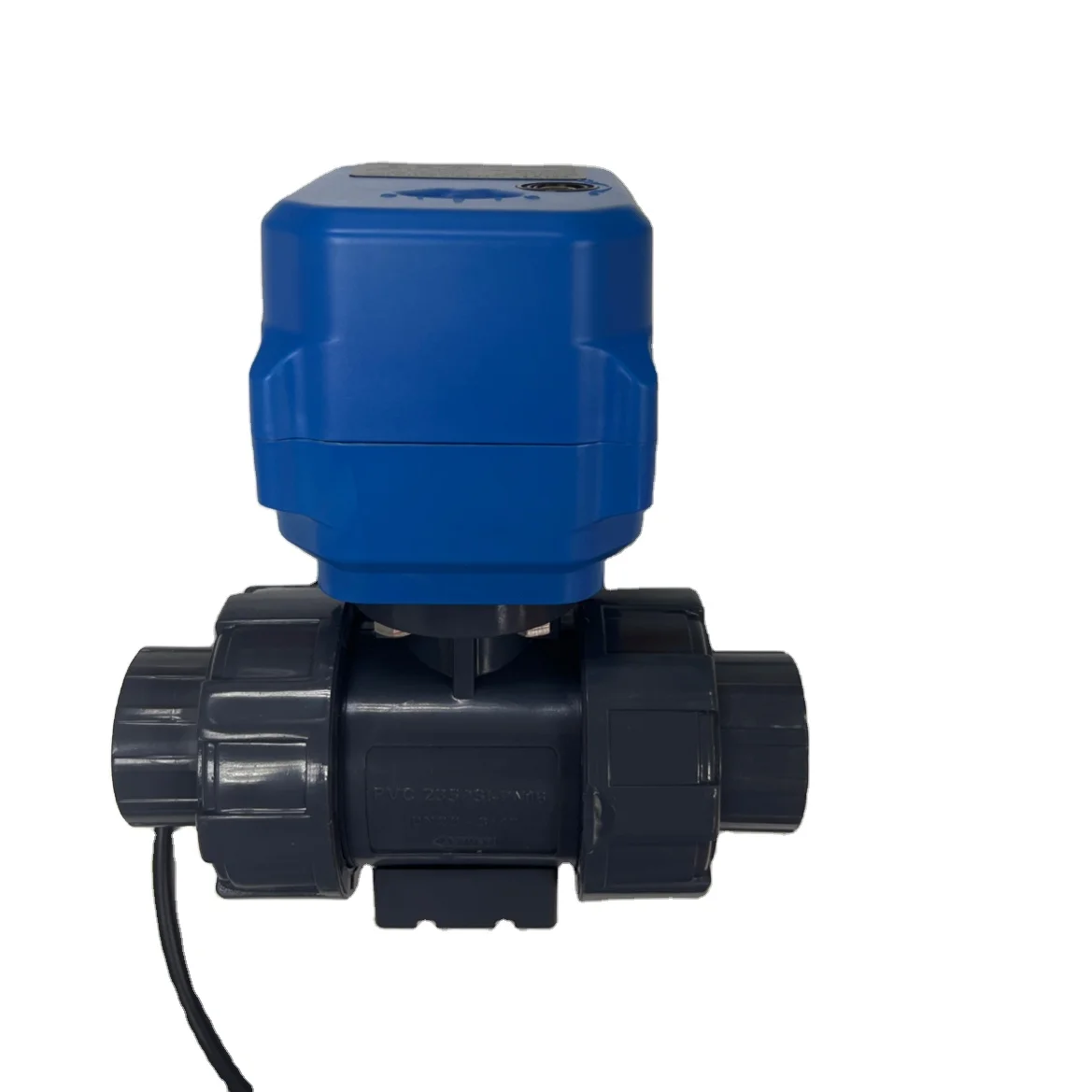 DC12V DC24V AC220V Electric Ball Valve 2 Way UPVC 25-50mm Water Motorized Actuator with PTFE Sealing 6NM Torque OEM Customizable