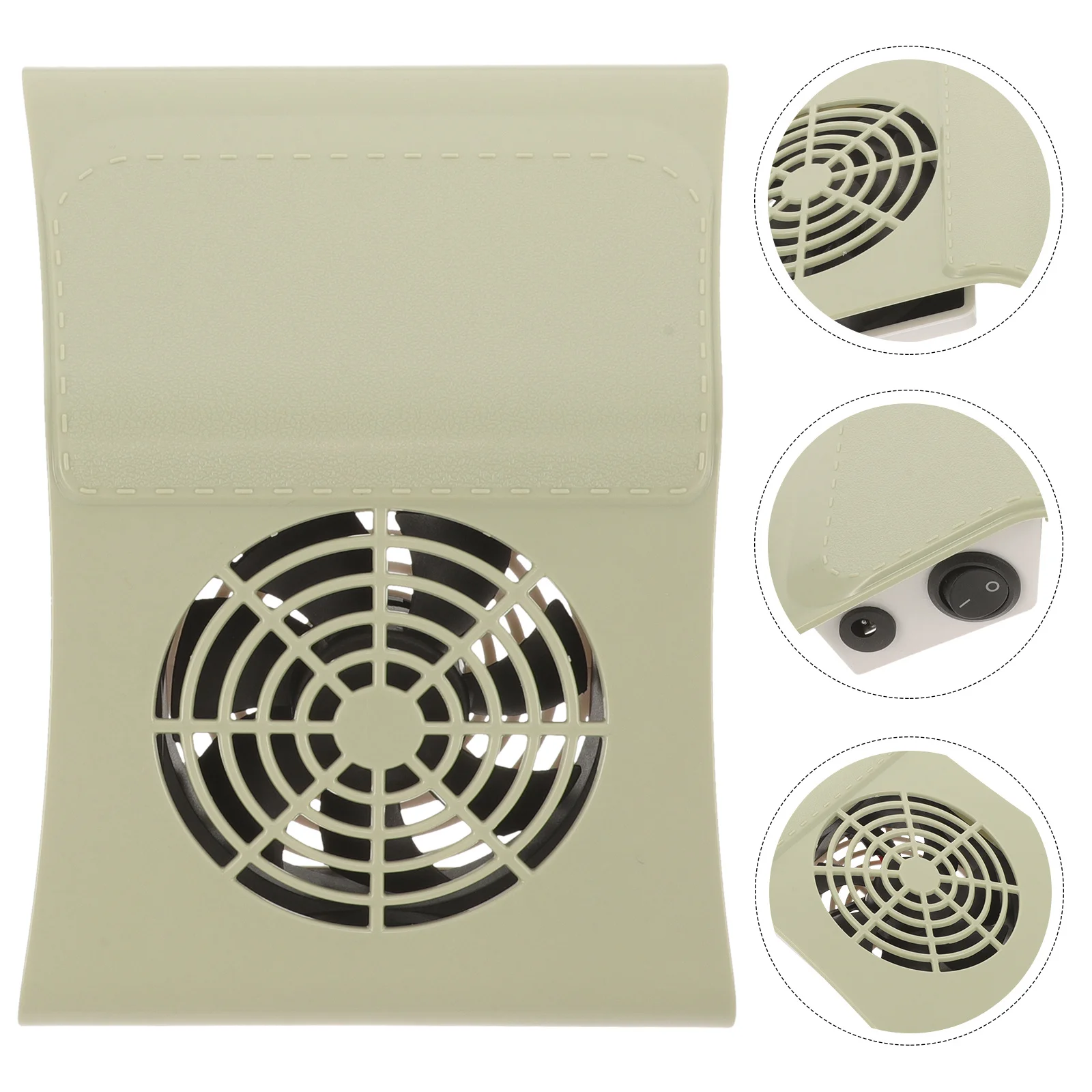 Nail Dust Collector Compact Design Powerful Motor for Salon Use Space-Saving Manicure Dust Extractor with Eu Plug