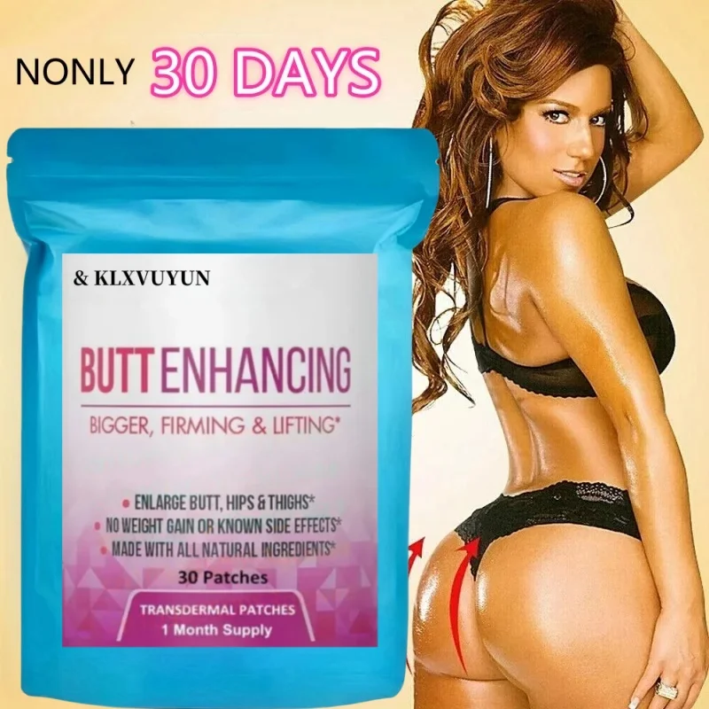 Curve Butt Enhancement Parches transdermicos Potenciador de glúteos Crescita de glúteos - Aguaje orgánico, ñame salvaje, fenogreco (semilla)