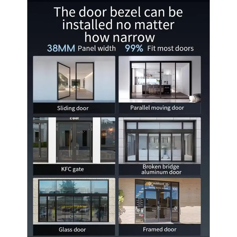 STLF Home Security Outdoor Waterproof 3D Face Recognition Tuya Smart Lock Digital Fingerprint Aluminum Sliding Door Lock