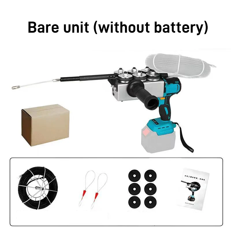 CX-300 Elektriker-Einfädelmaschine, elektrischer Abzieher durch die Wand, Lithium-Batterie-Einfädler, Wandverkabelungsmaschine