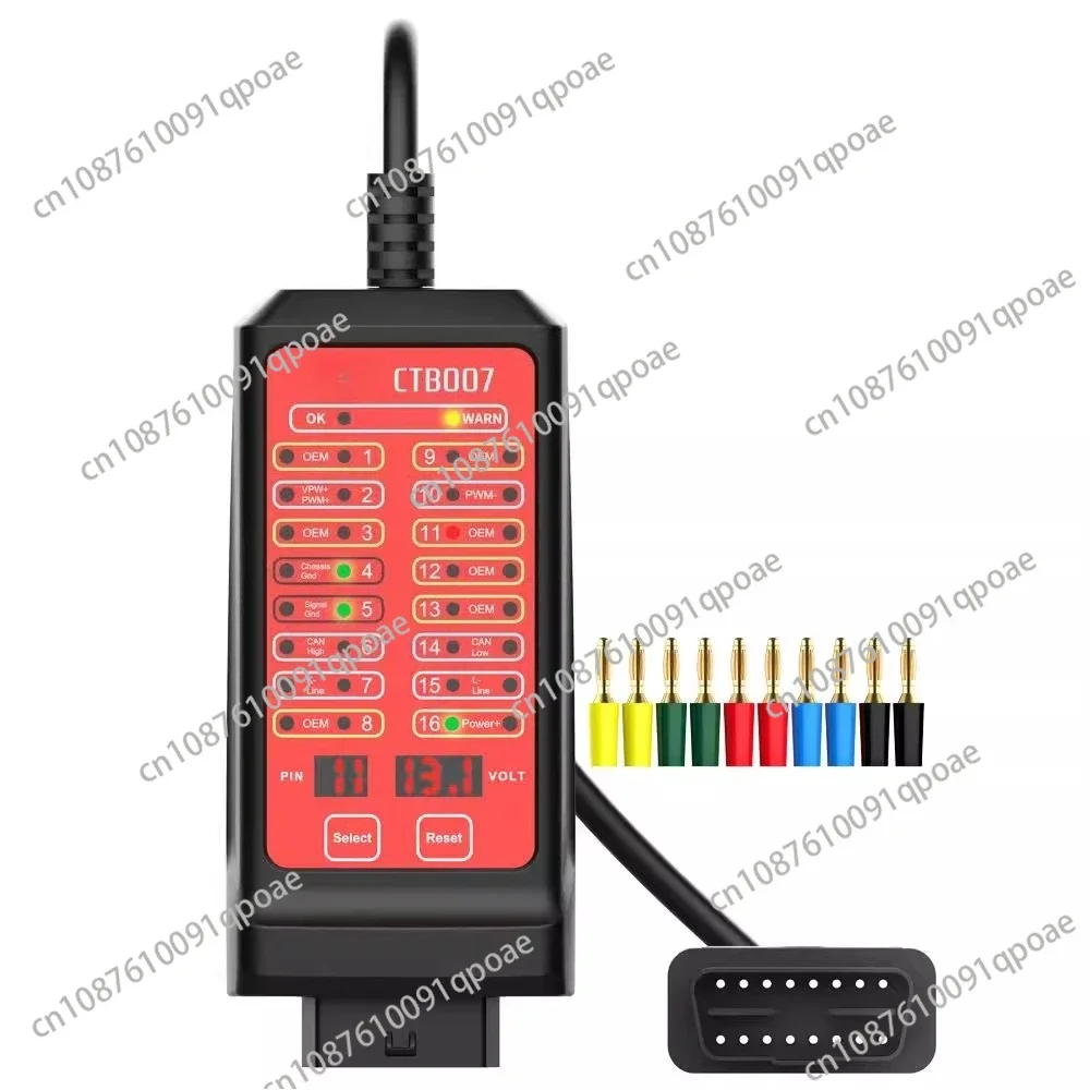CTB007 CAN Tester Pin Settings Diagnostic Tool OBD2 16Pin Break Out Box Communication Detection Auto ECU Diagnosis Scanner