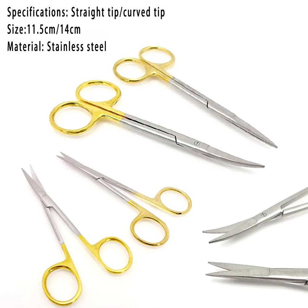 

Stainless Steel Medical Surgical Scissors and Hemostatic Forceps Set for Dental and Ophthalmic Use Various Sizes Available