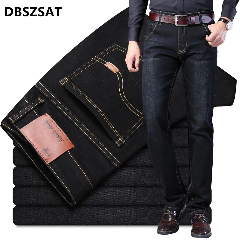 Men Jeans 2023  New Classic Vintage Straight Loose Casual Denim Trousers Business Work Comfortable Oversized THIN  Jeans Pant