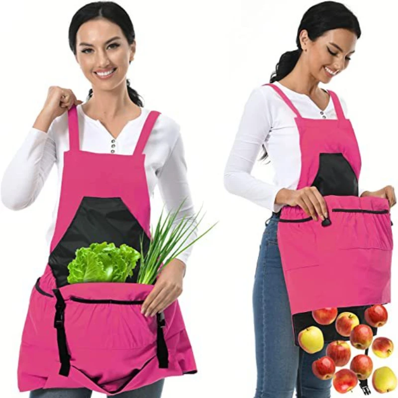 Apron Large Pocket Outdoor Picking Gardening Carpentry Backpack Style Tool Apron Fruit Shop Florist