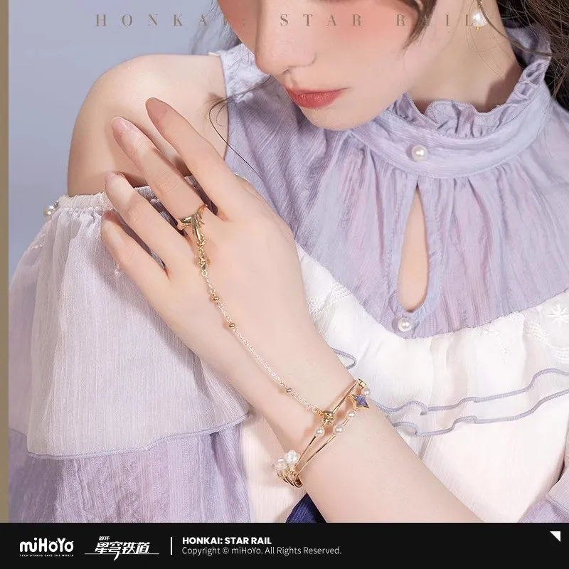 

miHoYo Game Official Honkai Star Rail Robin Theme Series Bracelet Ring Set Cartoon Ornament Clothing Accessory Cosplay Xmas Gift