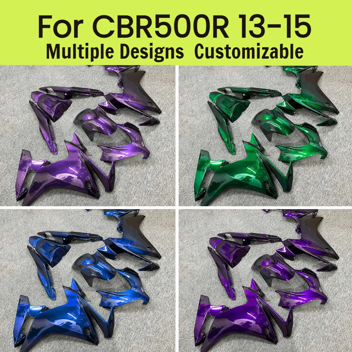 

Комплект обтекателей для мотоцикла Honda CBR500R 2013-2015, ABS-пластик, литье под давлением