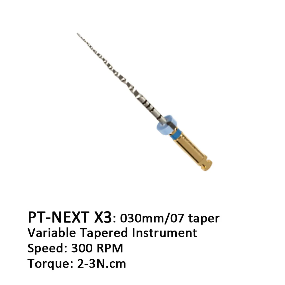 Dental PT-NEXT Variable Tapered Files X1-X5 For Endodontic Treatment 21mm,25mm, 31mm, 1 piece files in box