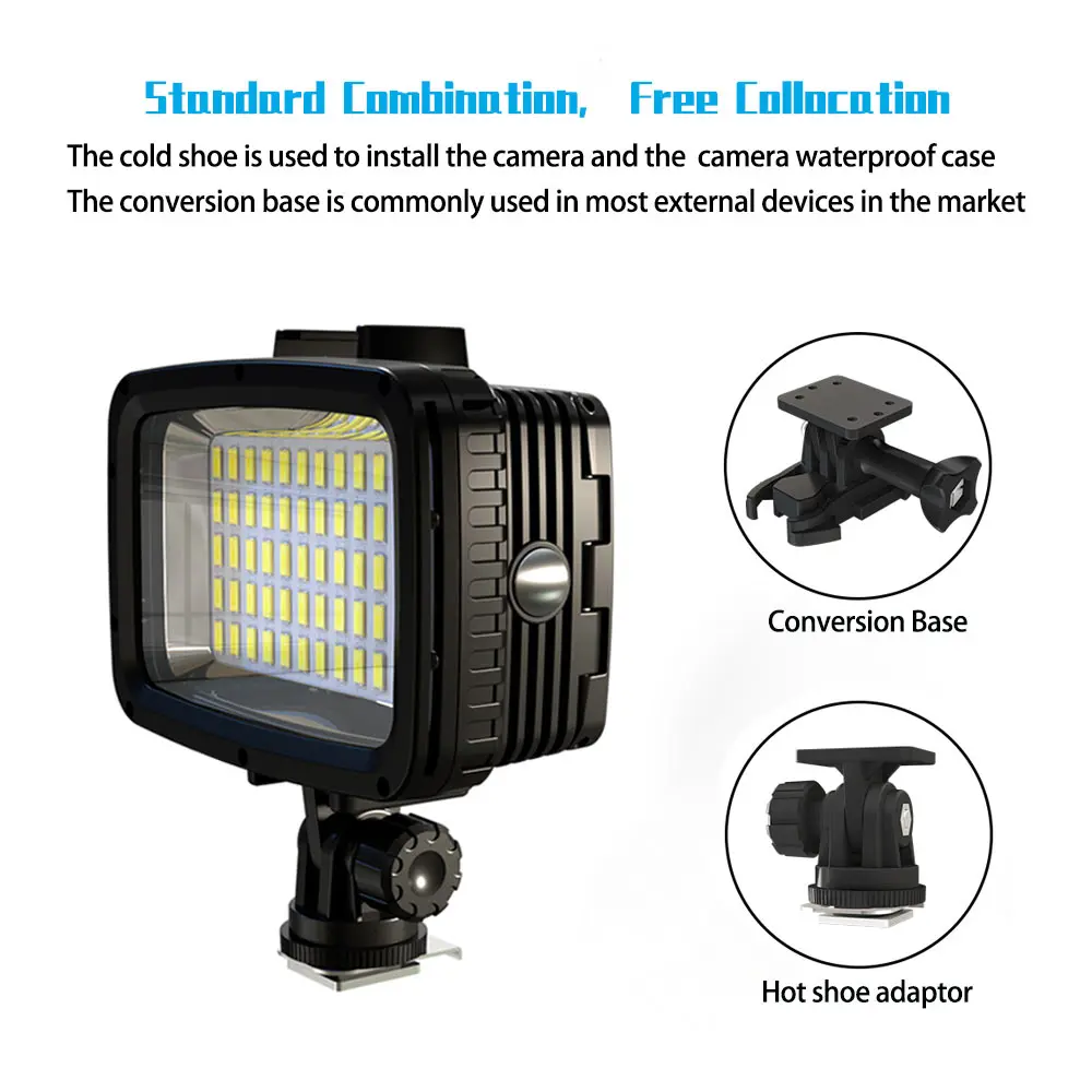 Strbea1800 LM Photography Lighting Underwater 40M LED Light Diving Light Outdoor Waterproof Lighting For Action Camera