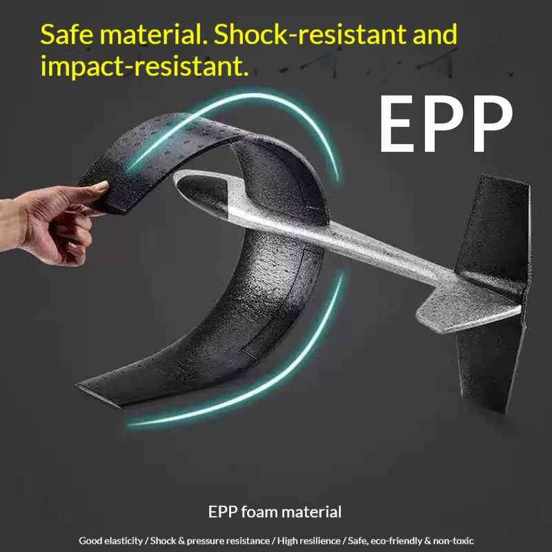 Generic Epp Hand Launch Glider 86cm Large Fixed Wing Remote Control Model Aircraft Empty Machine Outdoor Flying Toy