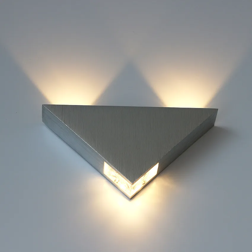 lampada de parede led corpo aluminio triangulo luz parede para o quarto casa iluminacao luminaria do banheiro arandela nr41 01