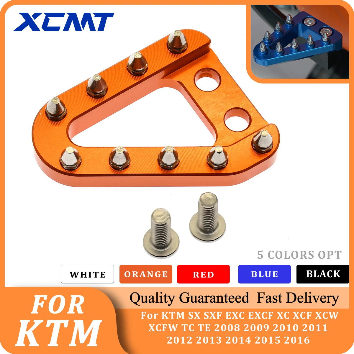 

Motorcycle Accessories CNC Rear Brake Pedal Step Plate Tip For KTM EXC EXCF SX SXF XC XCF XCW XCFW TE 2012 2013 2014 2015 2016