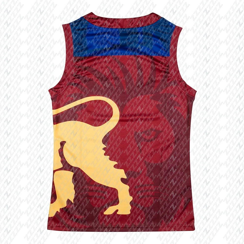 New Australian Style Rugby Jerseys, Brisbane Lions Youth Team Training Jerseys, Youth Training Sportswear, Sports Vests