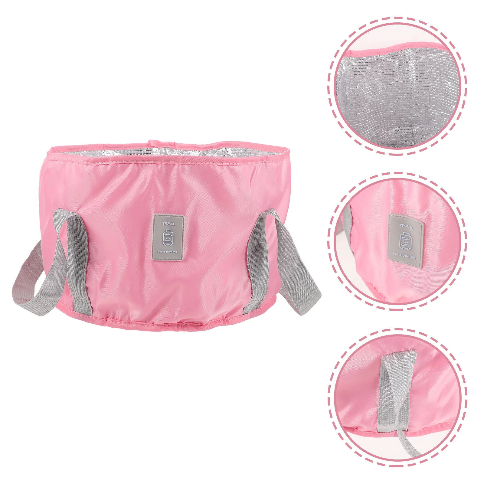 

Portable Foldable Basin Foot Wash Bucket Oxford Material Durable Space Saving Travel Camping Bbq Emergency Use