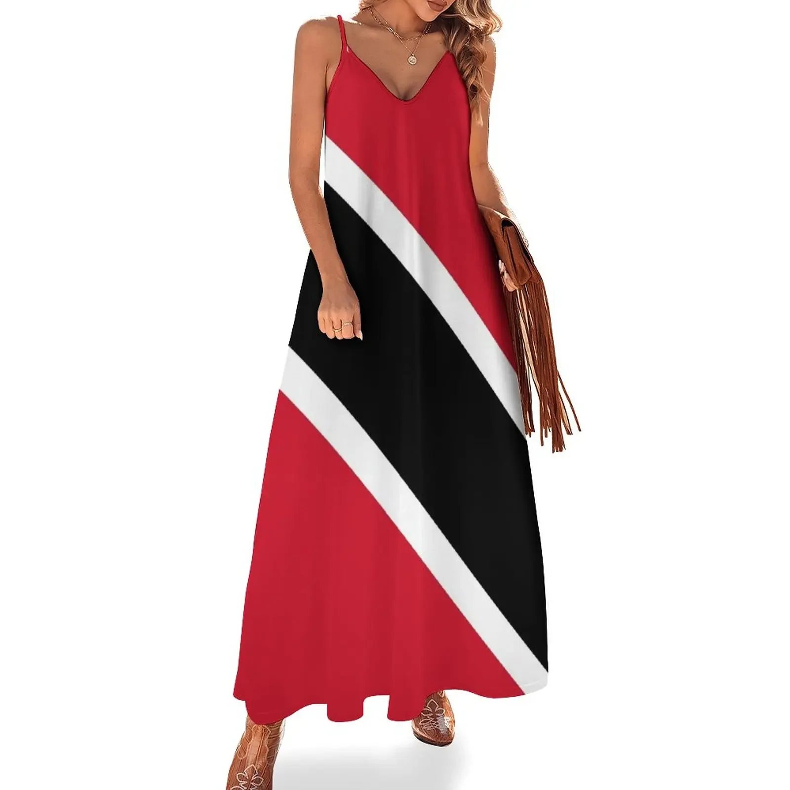 

Trinidad and Tobago Flag Sleeveless Dress luxury evening dresses 2024 festival outfit women