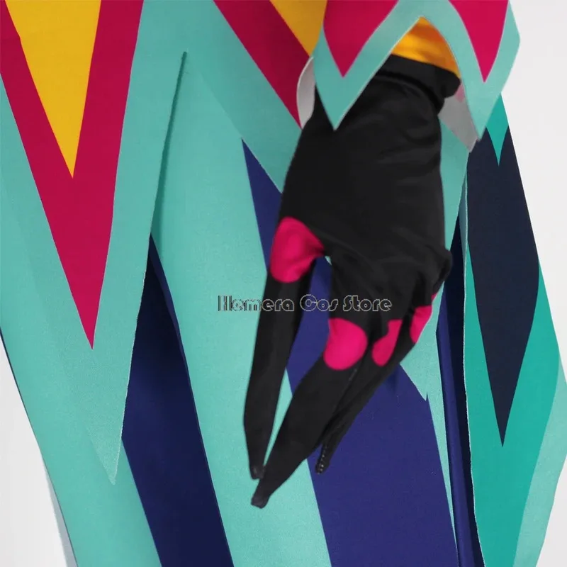 2025 yiyi Fizzarolli أزياء تنكرية Helluva Hat Boss للهالوين يتوهم المهرج Fezz ذيل كرنفال بدلة الحفلات مجموعة كاملة للجنسين Su