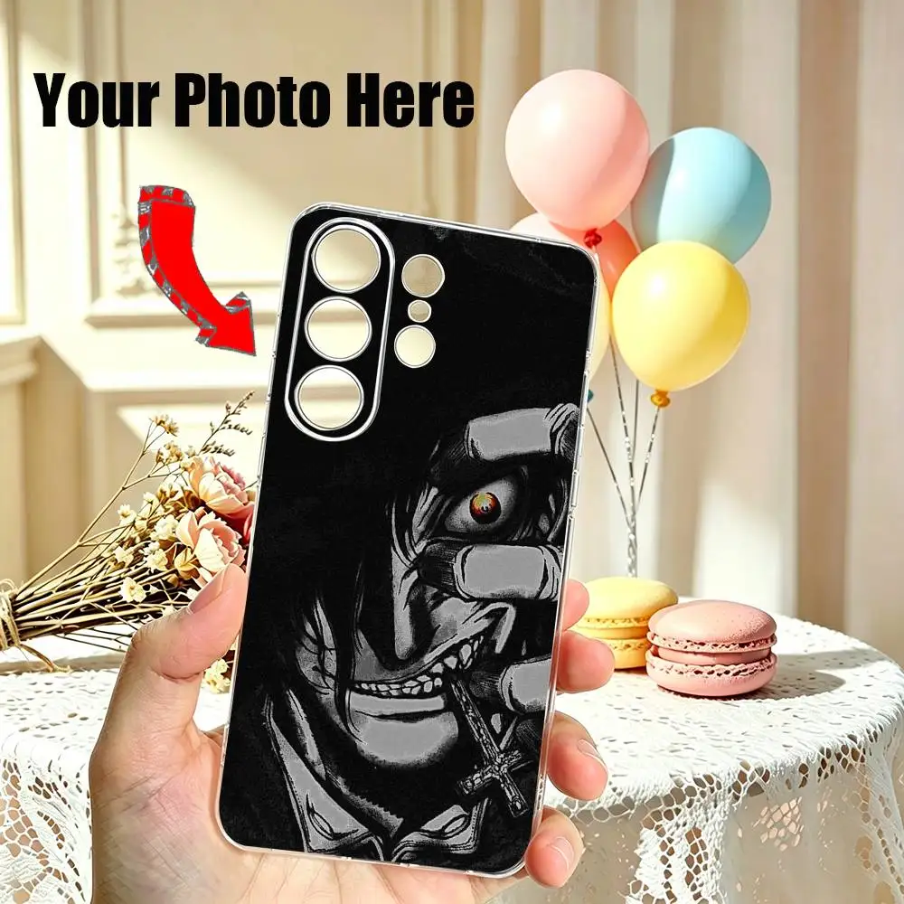 Anime A-Alucard H-Hellsing Phone Case Transparent Silicone Soft For Samsung S25,S24,S21,S22,S23,S30,Ultra,S20,Plus,Fe