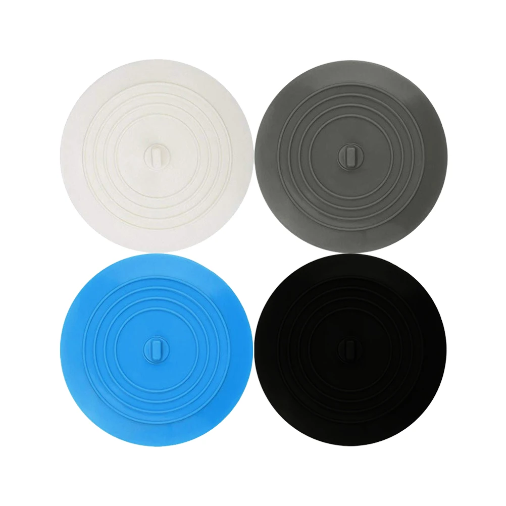 

4pcs 15Cm Diameter Silicone Sink Plug Round Drain Stopper For Kitchen Bathroom Laundry Odor Insect Blocking Easy Clean Durable