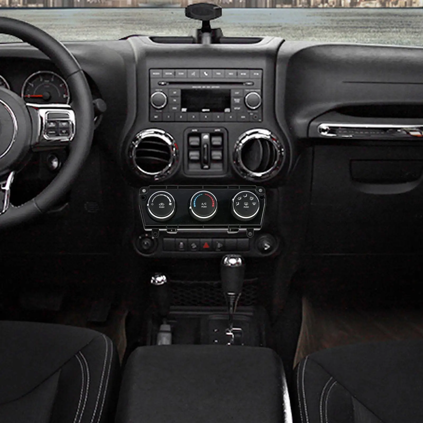 Painel do módulo de controle de ar condicionado P55111168AF para Jeep Wrangler