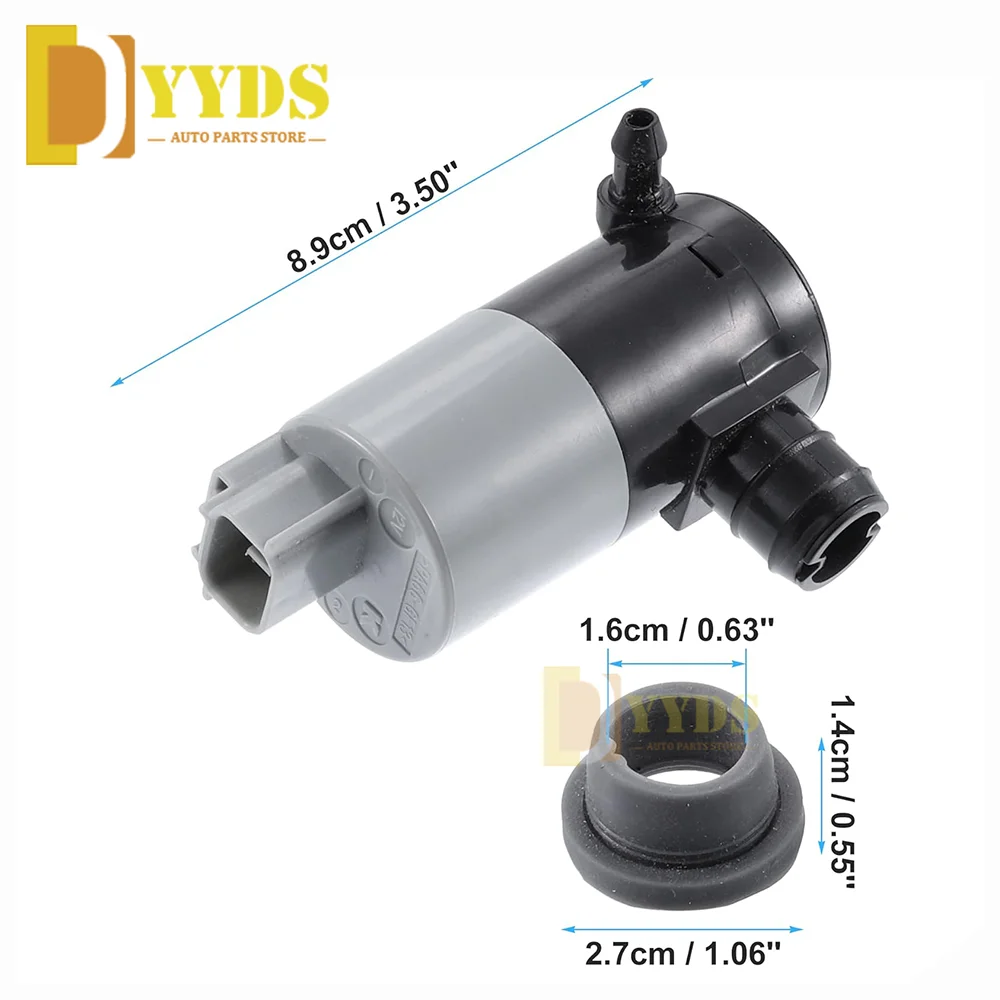 8533002030 NEW Windscreen Washer Pump For Toyota For Auris For Corolla For Peugeot - Pack 1 Black 85330-02030