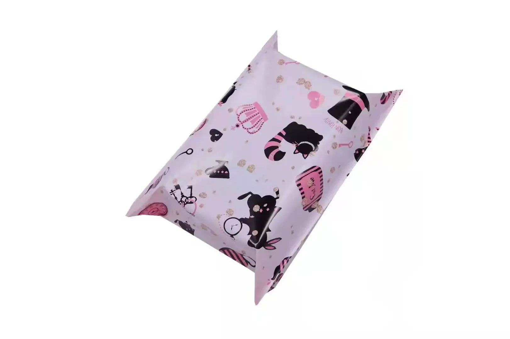 Bolsa de correo con sello autoadhesivo, bolsa gruesa impermeable, embalaje de regalo, bolsa de correo de polietileno, 50 unids/lote por paquete