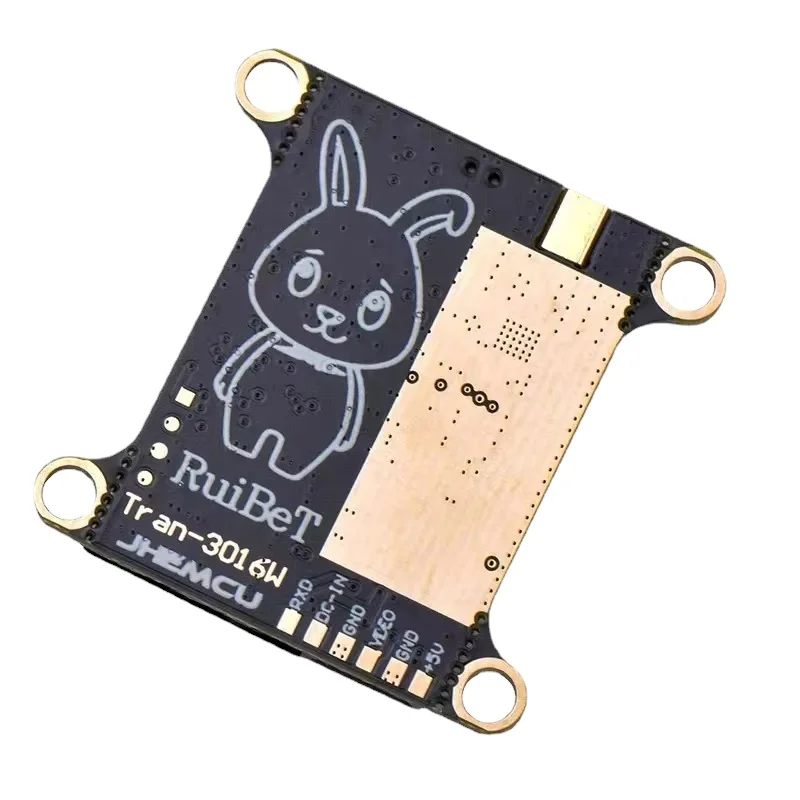 JHEMCU RuiBet Tran-3016W 5.8G 1.6W 40CH PitMode 25mW 200mW 400mW 800mW 1600mW Adjustable VTX 2-6S 30X30mm Drones Accessories view 5