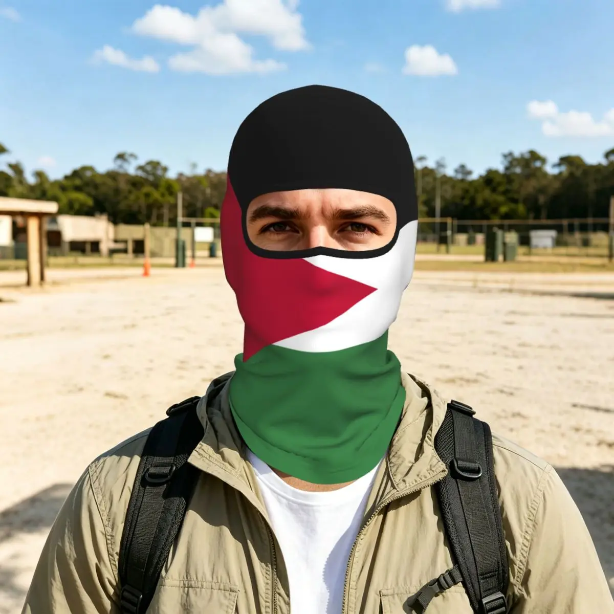 Jordan Flag Outdoor Cool Sunscreen Motorcycle Face Mask Moto Biker Wind Cap Mask Stopper Windproof Bicycle Cycling Headgear