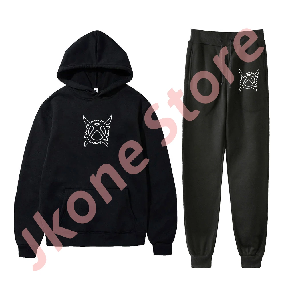 

Ken Carson X Logo Hoodies Set Overseas Merch Sweatshirts Women Men Fashion Casual Streetwear