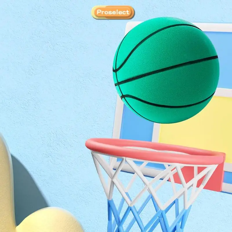HUA 18CM Foam Silent Basketball Indoor Trainingsbal Ongecoat Geluidsarme basketbaltraining voor kinderen Verschillende indooractiviteiten