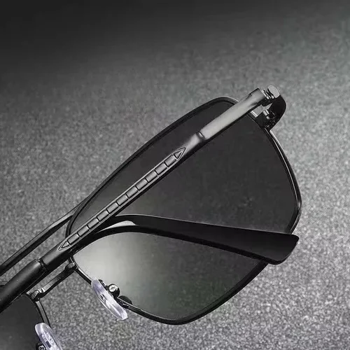 Imagen 2 del producto Gafas para miopía de doble haz a la moda para hombre, gafas de sol cómodas con montura grande y protección solar, gafas antideslumbrantes para conducir HD