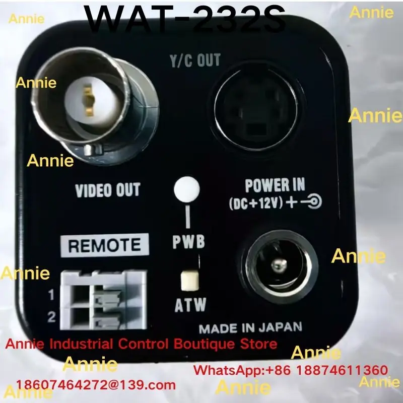 Second-hand Test OK WAT-232S DC12V PAL Color Industrial Vision Camera Used Machinery Vision Camera