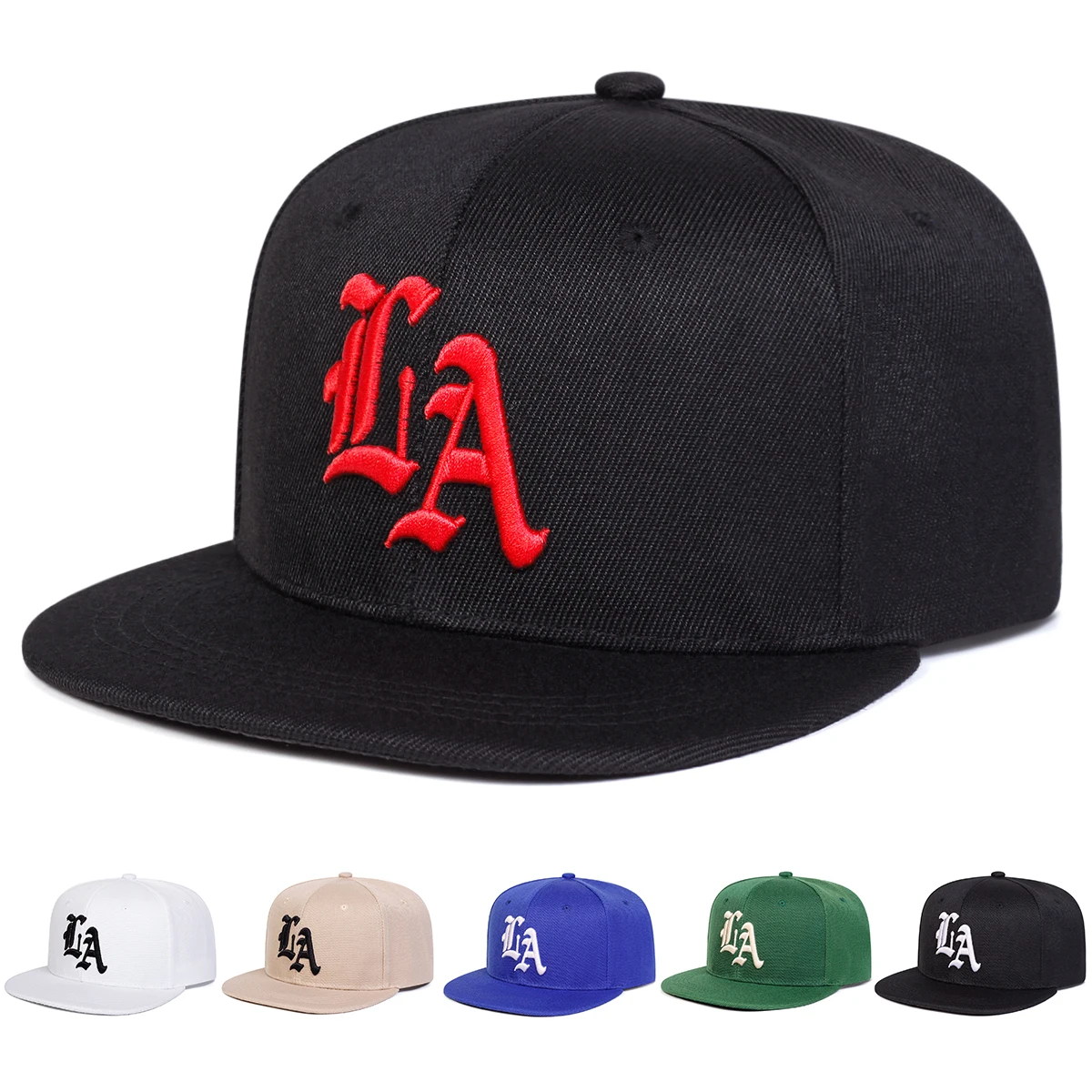 Sombreros de hip-hop con bordado gótico de LA Unisex, gorras de béisbol informales ajustables para exteriores, gorra deportiva con protección solar para primavera y otoño