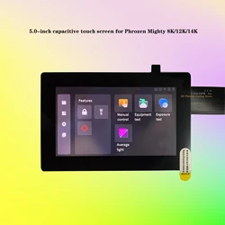 5.0 inch OLED capacitive touch screen for Phrozen Mighty 8K/12K/14k 10.1 inch  3D printer original  replacement of parts display