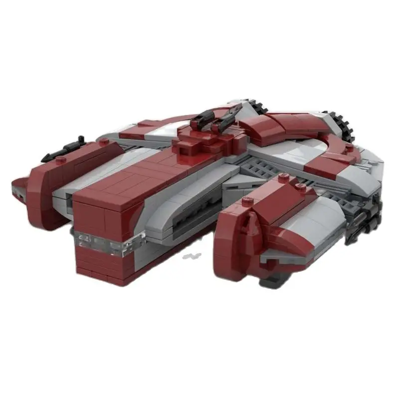 BZB MOC-24864 Stern Ebon Hawk Ritter Szene Bausteine Modell Block Teile Kinder Geist Set DIY Spielzeug Geburtstag Besten Geschenke