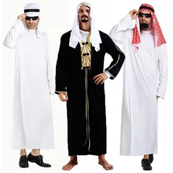 Umorden Men Arabia Arab Sheikh Costume Shepherd Arabian Prince Cosplay for Adult Fantasia Purim Halloween Costumes