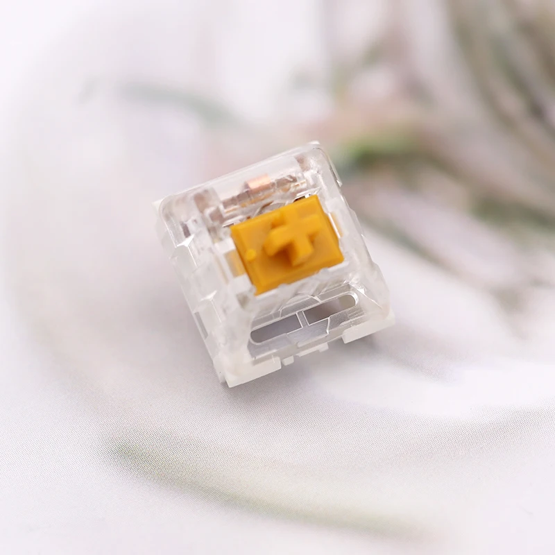 Imagem -04 - Tátil Linear Clicky Switches Sliver Copper Rosa Ouro Grosso para mx Teclado Mecânico Gaming Kailh Kailh3-pins