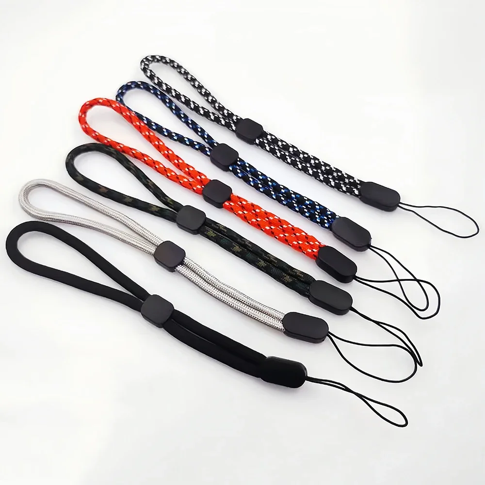 5PCS 12-45cm Mobile Phone Case Strap USB Key Short Lanyard Adjustable Hand Straps Anti-lost Wrist Rope for Keychain Phone Camera