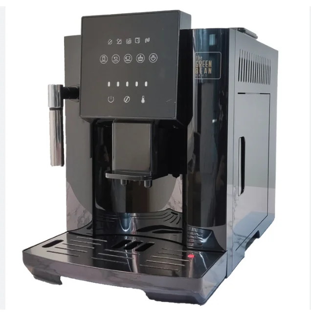 Semi-Automatic Espresso Coffee Maker with Touch Screen Display Stainless Steel Portable for RV Household Use Gas Compatible