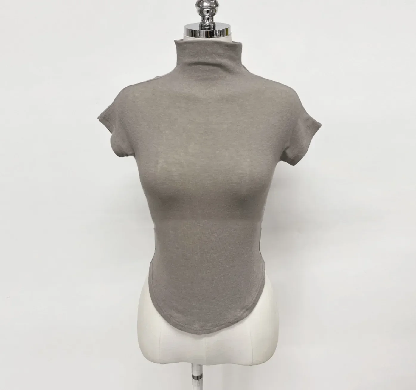 2026 Casual Summer T-Shirt Women Basic O Neck Woman Clothes Sexy Low Chest See Through Soft Slim Tops Tee Shirt Femme