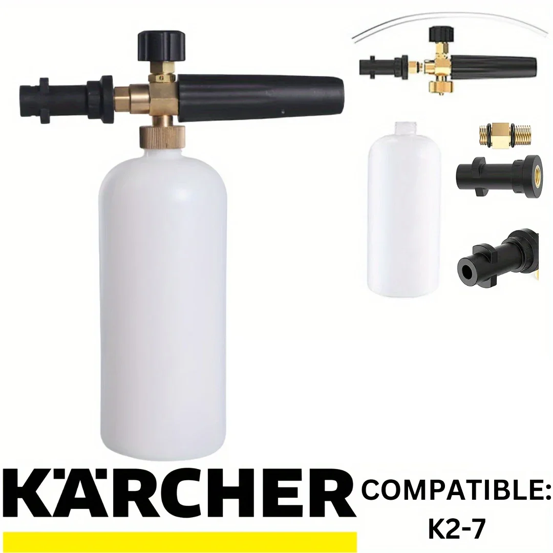 Verstellbare Schneeschaumlanze in mehreren Winkeln | Kompatibel mit Karcher K2-K7 Hochdruckreiniger – Detail 4