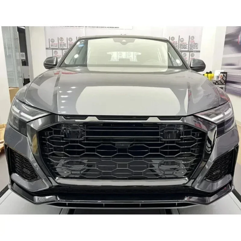 

Центральная решетка переднего бампера в стиле RSQ8, аксессуары для гоночных автомобилей Q8