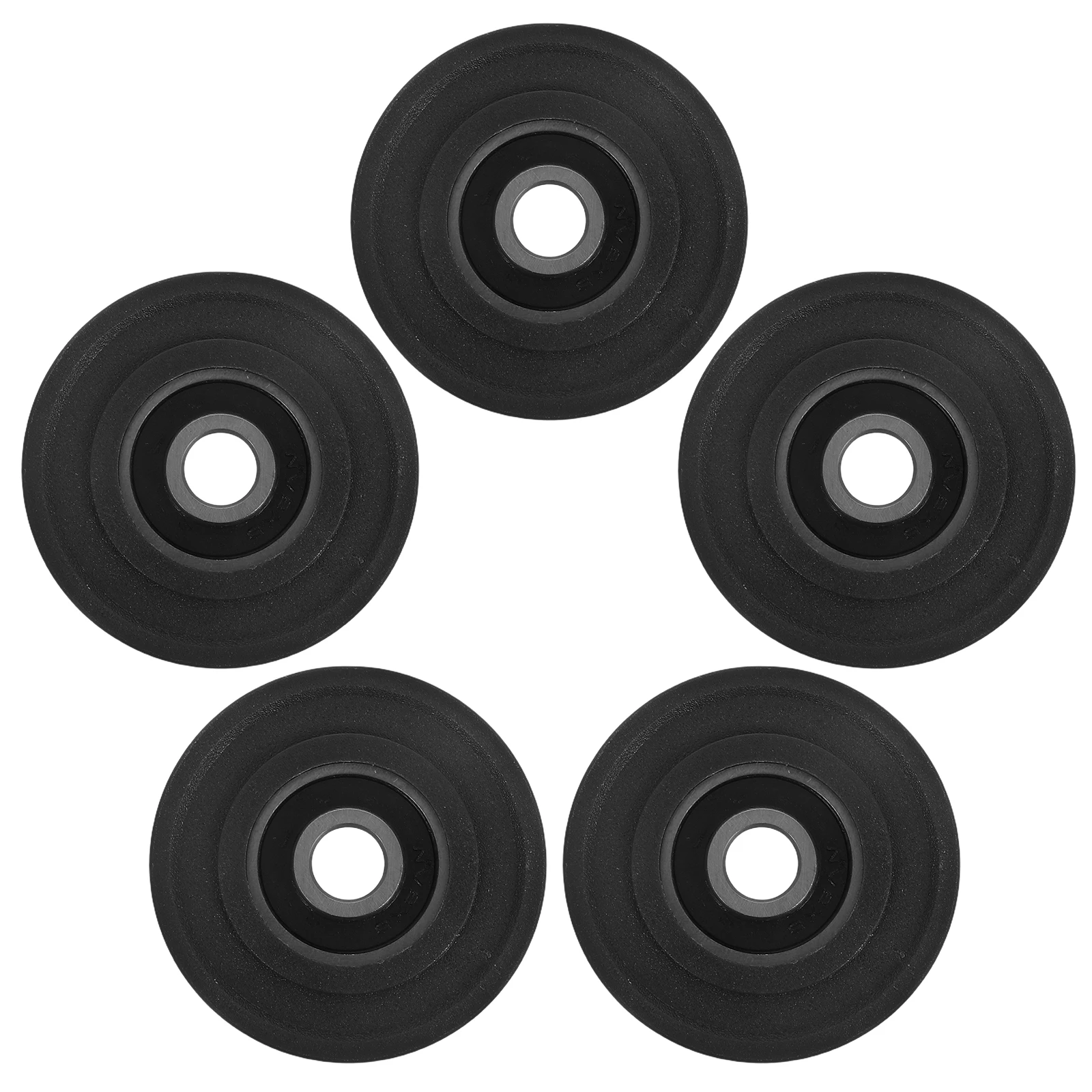 

5PCS Sliding Door Track Pulley Nylon Coated U-Groove Bearing Wheels for Windows Doors Drawers Roller Guide Steel Wire