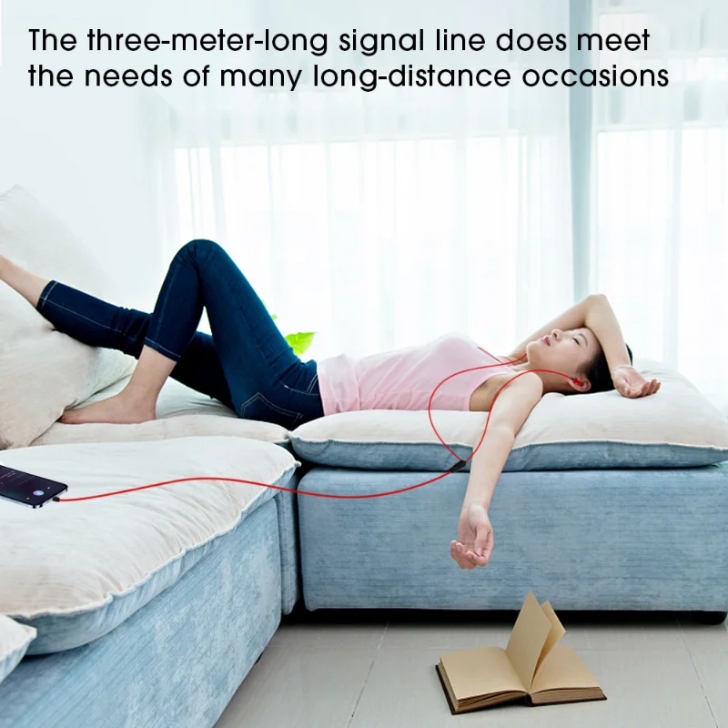 3.5mm In-Ear Earphone Super Bass Headset Stereo Earbuds Headphone Wired 3 Meters Extra Long Cable for Professional DJ Monitoring