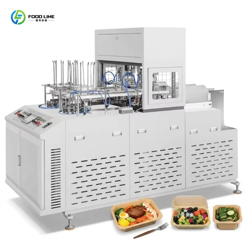Custom Plastic-Free Octagonal Paper Lunch Box Forming Machine Durable Frame For Takeaway Food Packaging Factory